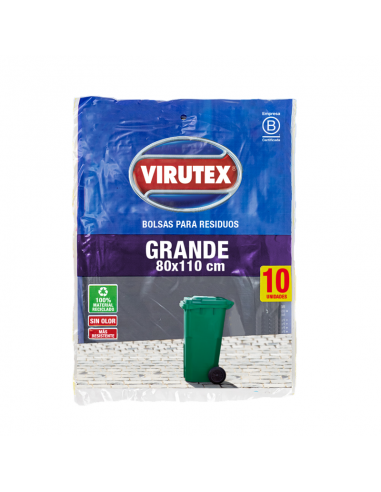 VIRUTEX BOLSA RESIDUO GRANDE 80X110 X10