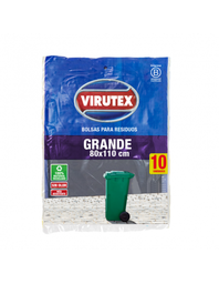 VIRUTEX BOLSA RESIDUO GRANDE 80X110 X10