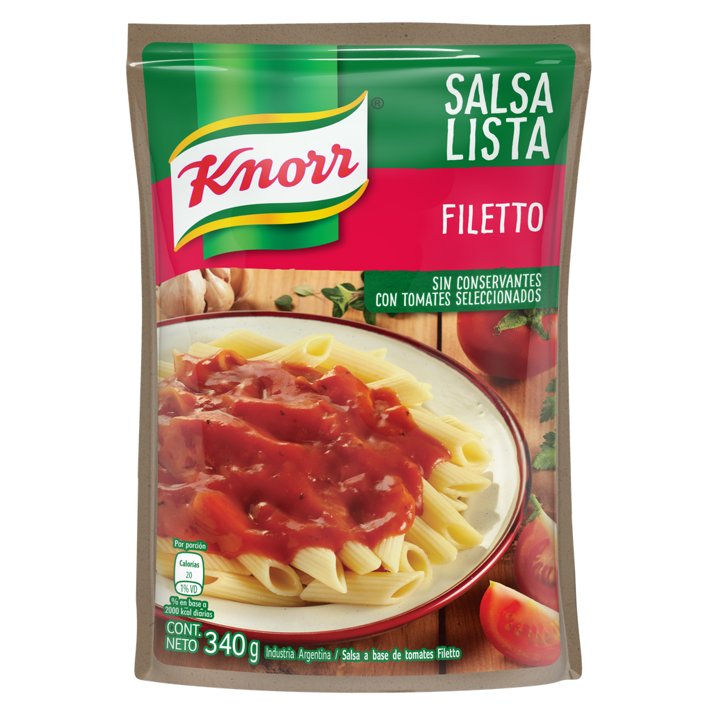 SALSA LISTA FILETTO KNORR 340GR