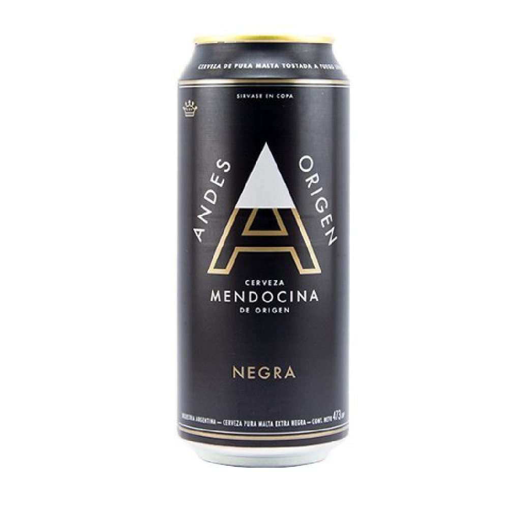 CERVEZA ANDES ORIGEN NEGRA LATA 473CC