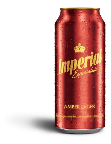 CERVEZA IMPERIAL AMBER LAGER LATA 473CC