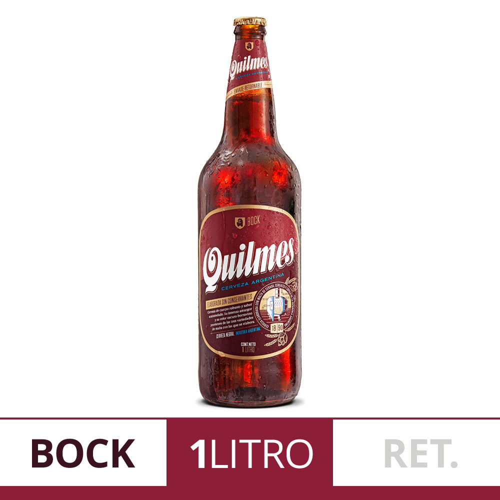 CERVEZA QUILMES BOCK NEGRA 1L