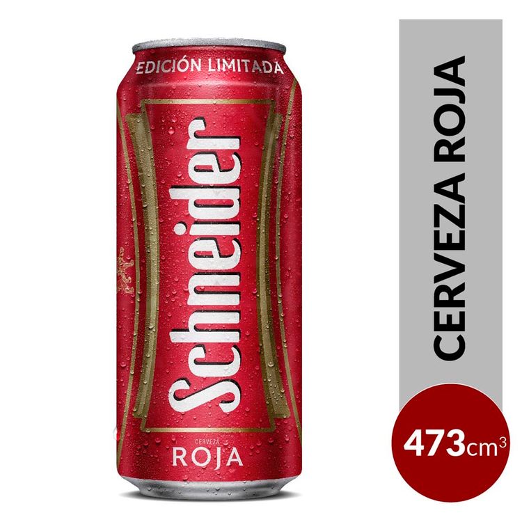 CERVEZA SCHNEIDER ROJA LATA 473CC