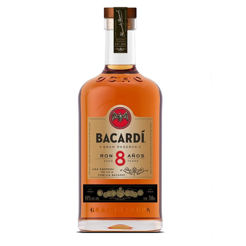 RON BACARDI 8 AÑOS 75CL