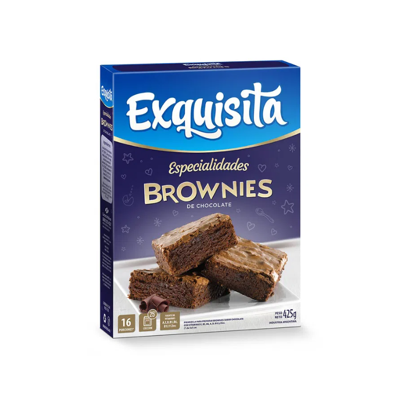 EXQUISITA BROWNIES CHOCOLATE 425G