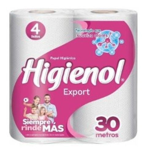 PAPEL HIGIENICO HIGIENOL H.S. EXPORT 4X30M