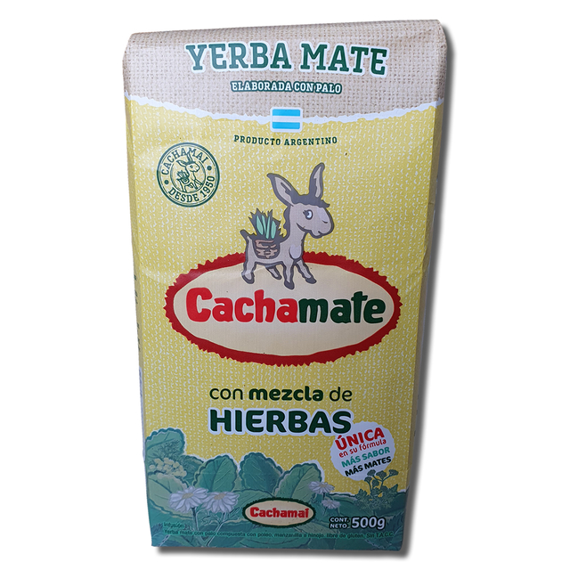 YERBA MATE CACHAMATE C.HIERBAS 500GR