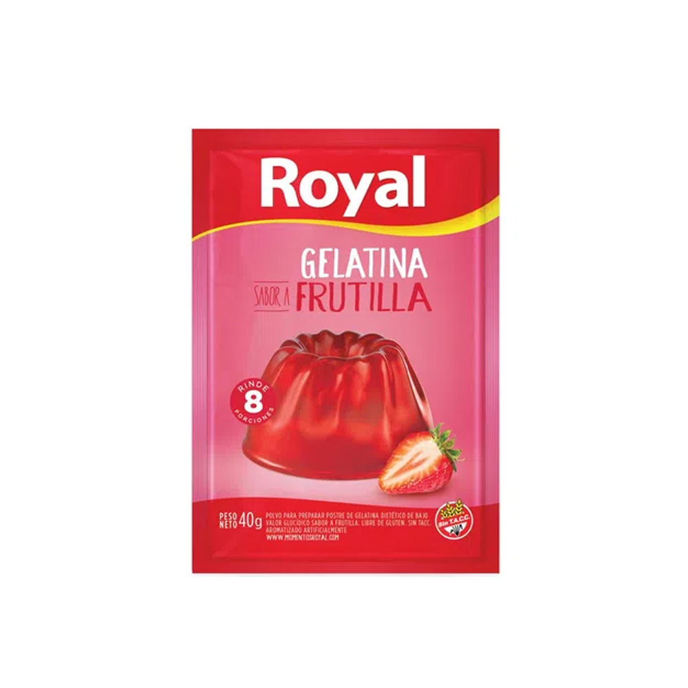 GELATINA FRUTILLA ROYAL 25GR.