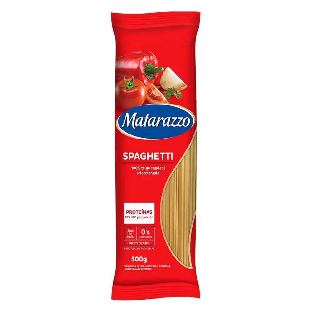 FIDEOS MATARAZZO SPAGHETTI N3 500GR.