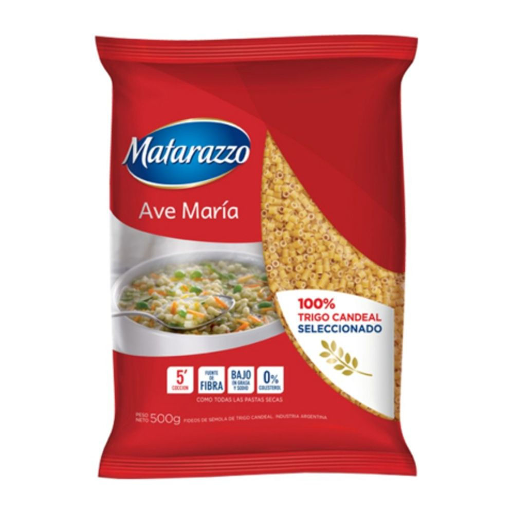 FIDEOS MATARAZZO AVE MARIA 500GR