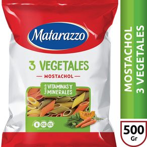 FIDEOS MATARAZZO MOSTACHOL 3 VEG. 500G