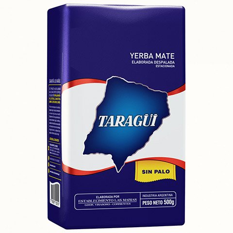 YERBA MATE TARAGUI AZUL SIN PALO 500G