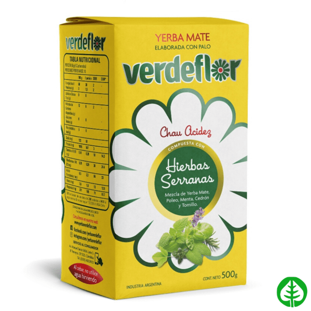 YERBA MATE VERDEFLOR H. SERRANAS 500G