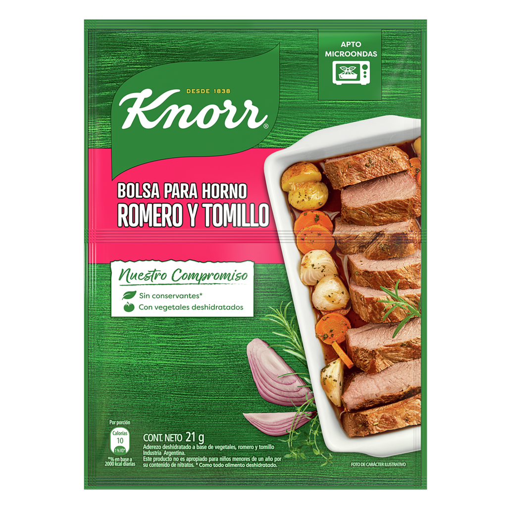 KNORR SABOR AL HORNO ROMERO Y TOMILLO