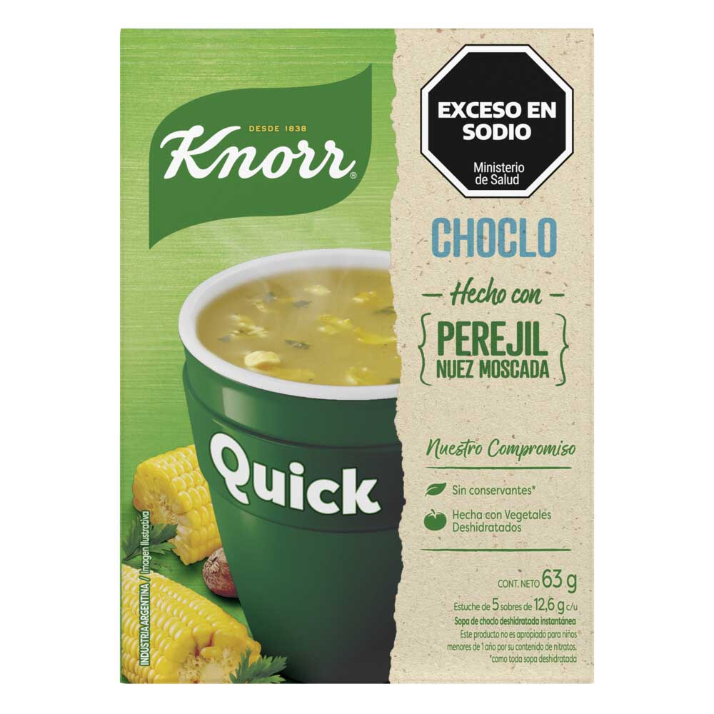 KNORR SOPA QUICK CHOCLO 63GR