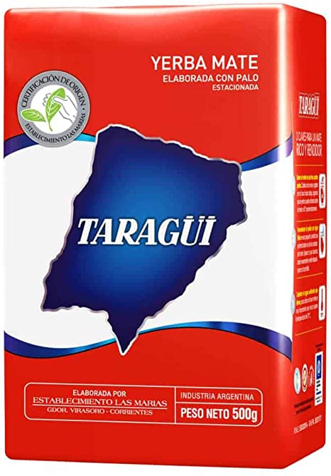 YERBA MATE TARAGUI CON PALO ROJA 500G