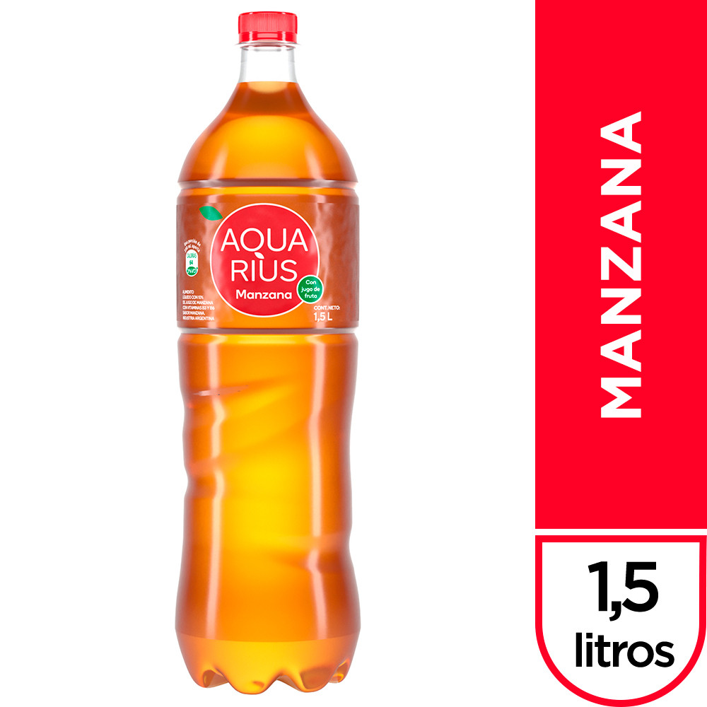 AGUA AQUARIUS MANZANA 1.5L