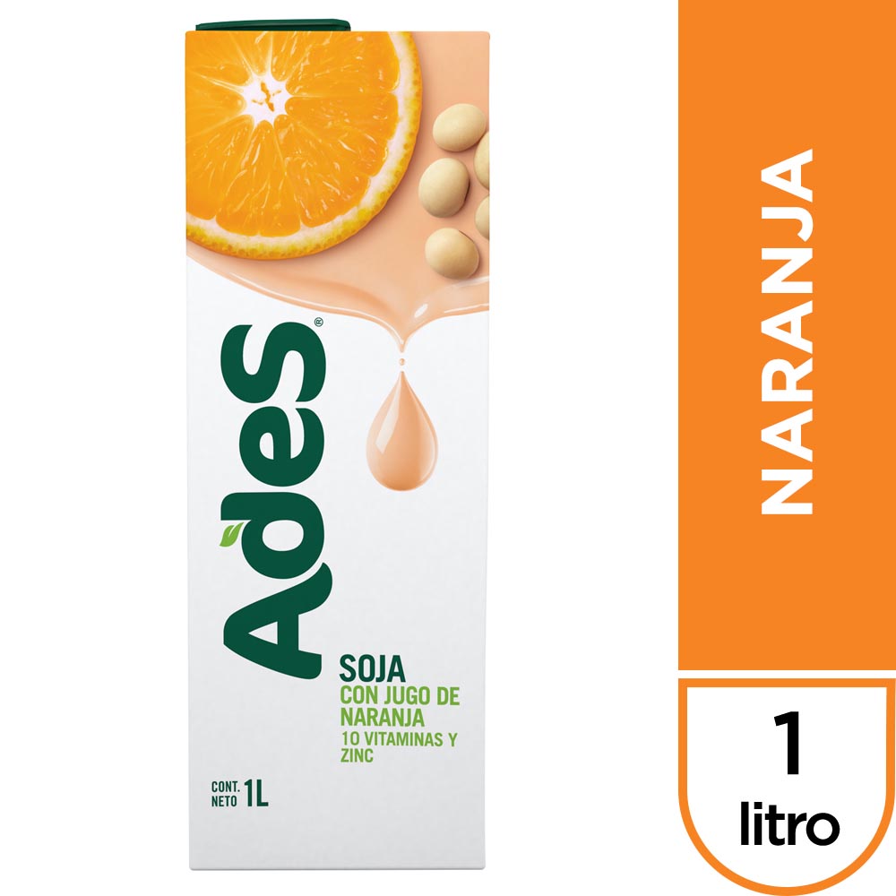 JUGO ADES NARANJA 1LT