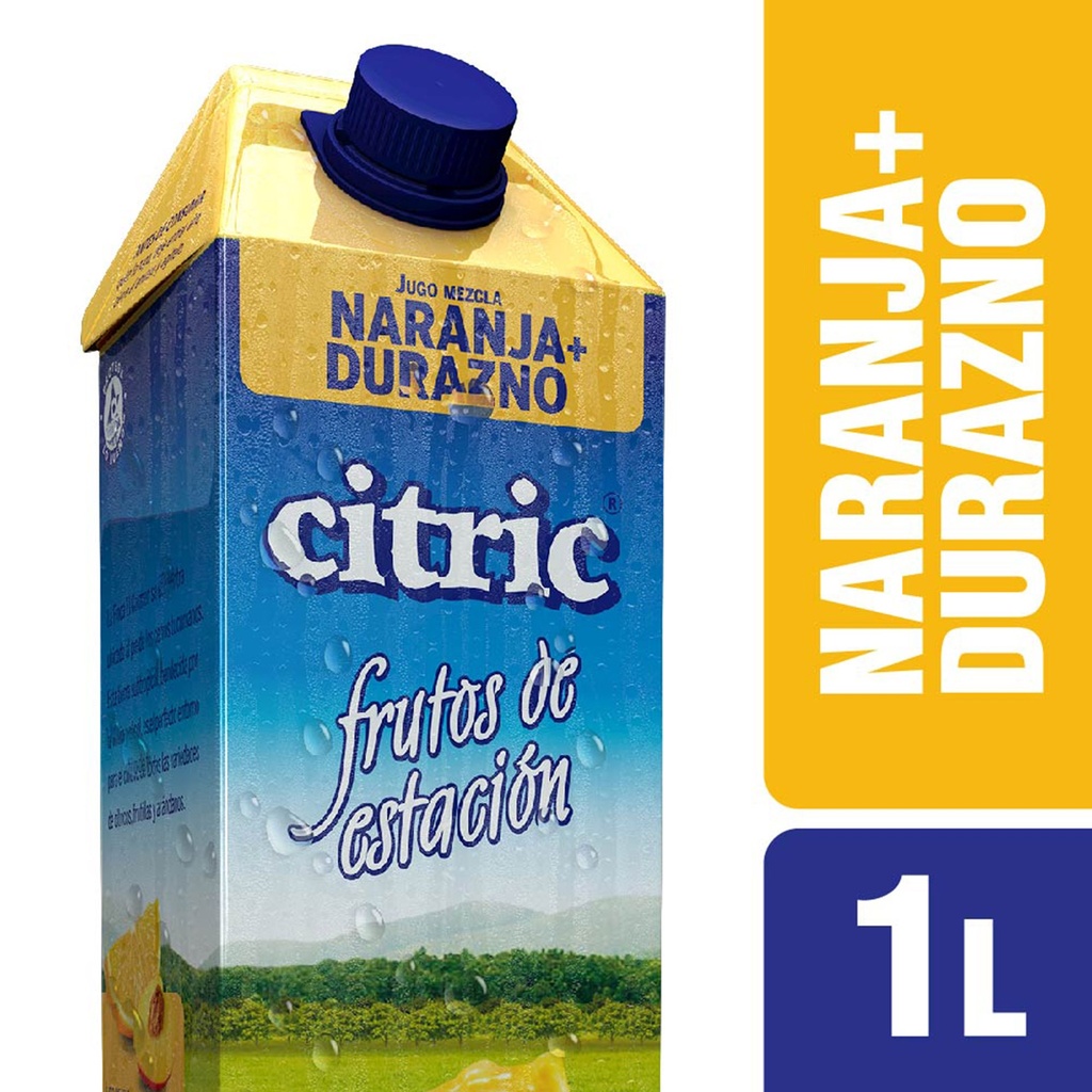 JUGO CITRIC NARANJA DURAZNO 1LT 