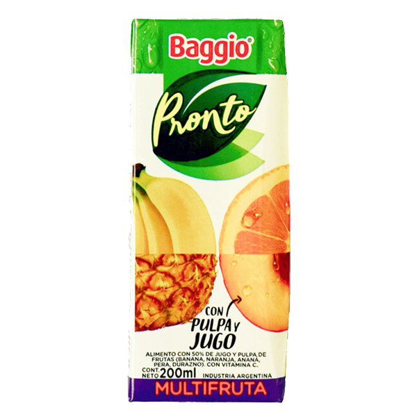 JUGO BAGGIO PRONTO MULTIFRUTA 200CC