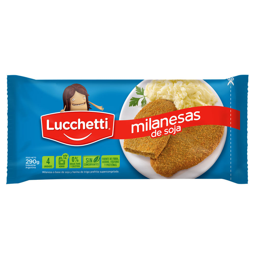 MILANESA DE SOJA LUCCHETTI X4 290G