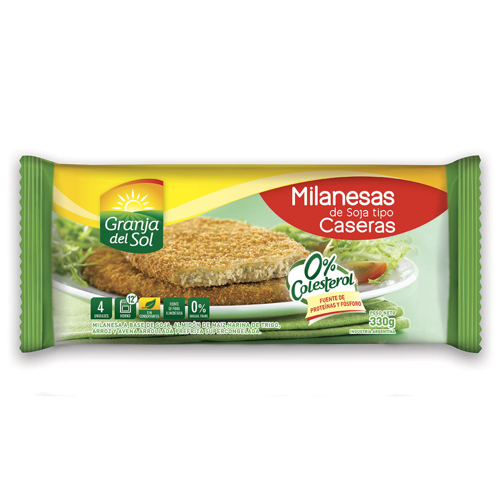 G.D.S. MILANESA SOJA T.CASERA X4 330G