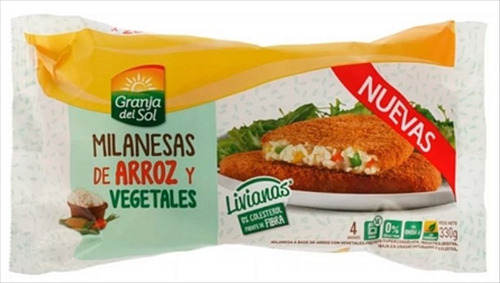 G.D.S. MILANESA ARROZ Y VEGETGALES X4 330G