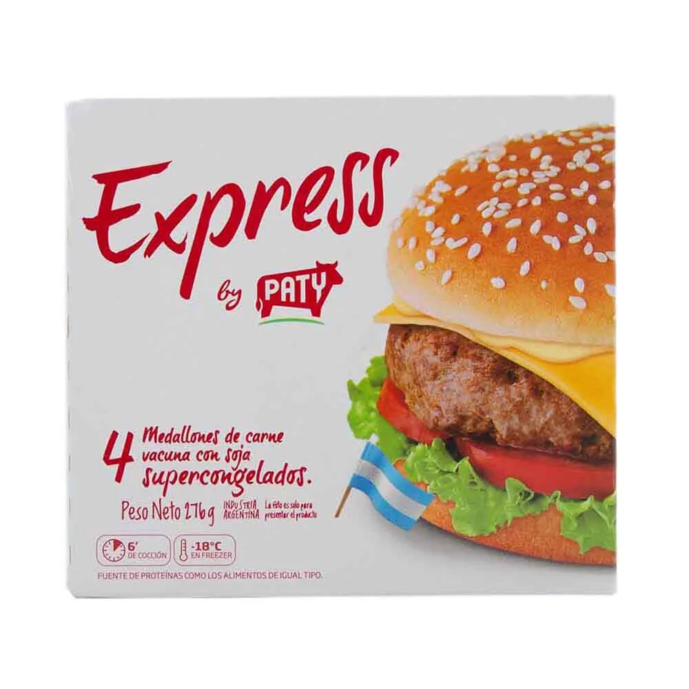 HAMBURGUESA PATY EXPRESS X4 276G