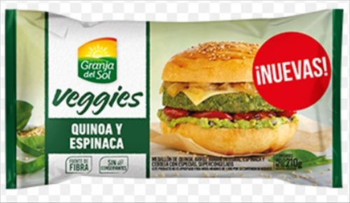 G.D.S. VEGGIE QUINOA Y ESPINACA X2 210G