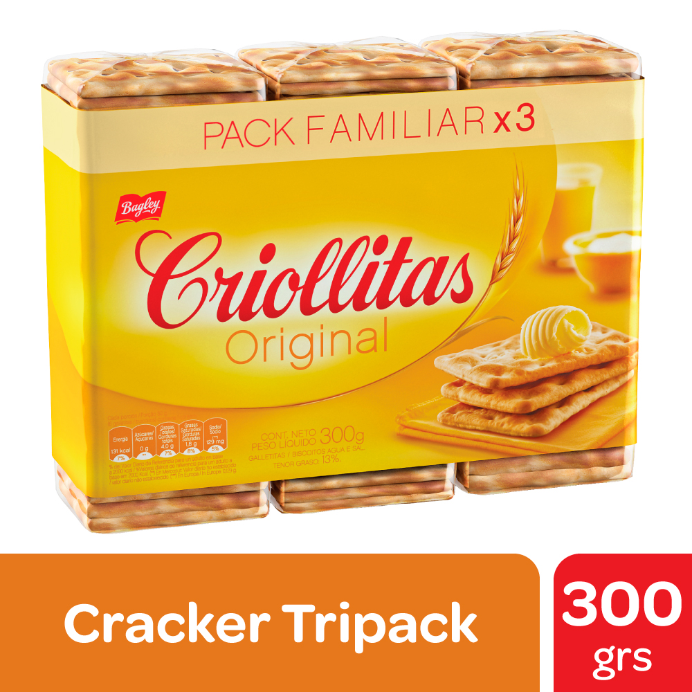 GALLETAS CRIOLLITAS X3 300G