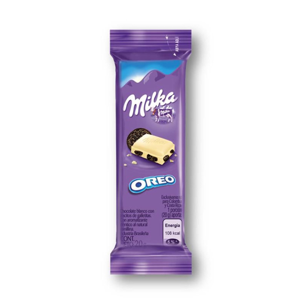 CHOCOLATE MILKA BLANCO OREO 20G