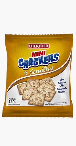 GALLETAS MINI CRACKER 5 SEMILLAS 120G