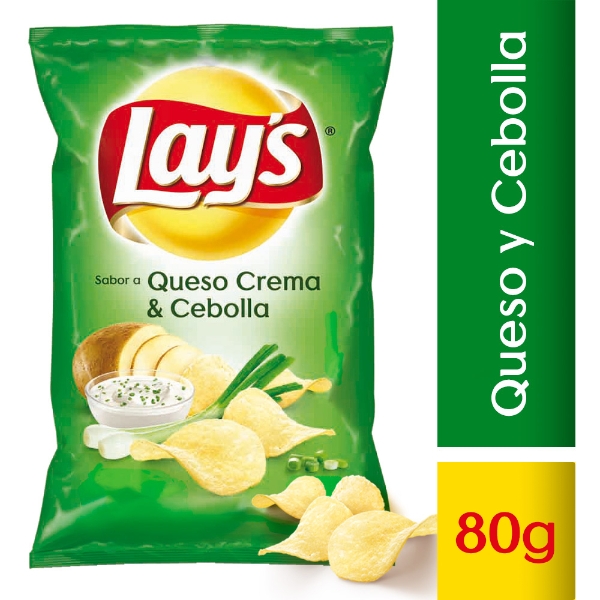 LAYS QUESO Y CEBOLLA 80G