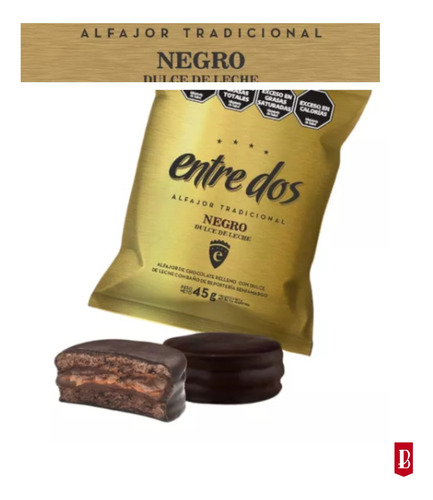 ALFAJOR ENTRE DOS NEGRO 45G