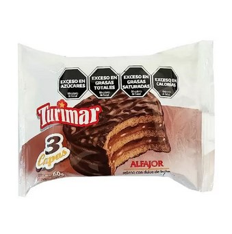 ALFAJOR TURISMAR CHOCOLATE X3 60G