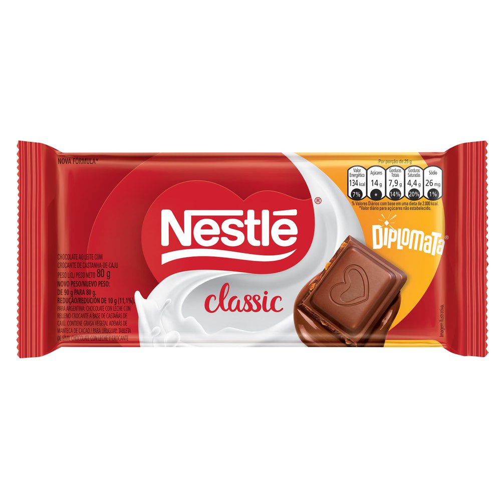 CHOCOLATE NESTLE DIPLOMATA CLASIC 80G