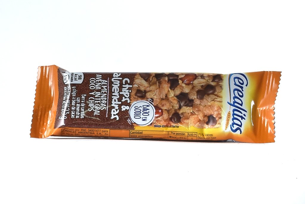 BARRA CEREALITAS CHIP ALMEND. 23G