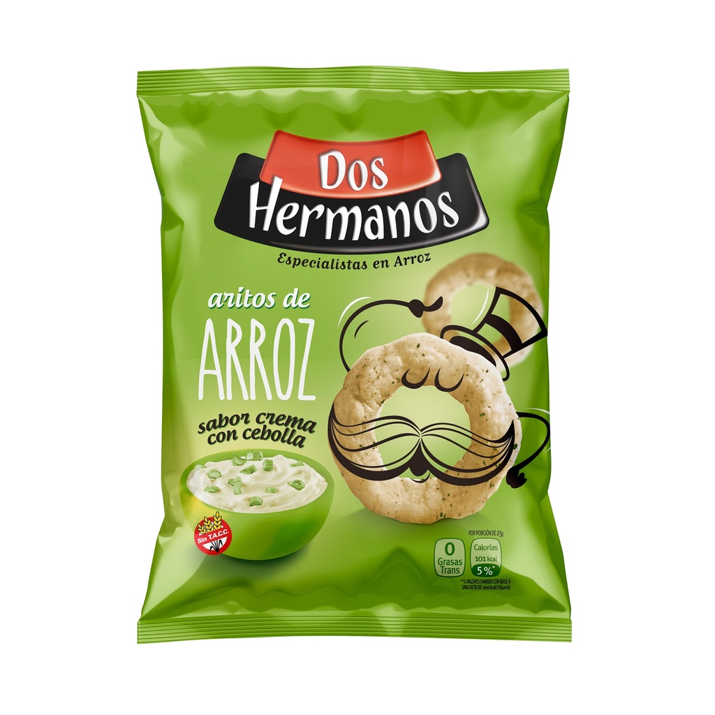 ARROZ DOS HERMANOS CREMA Y CEBOLLA 80G S.TACC