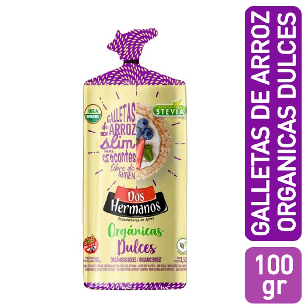 DOS HERMANOS G. ARROZ DULCE ORG. DISCO S.TACC 100G