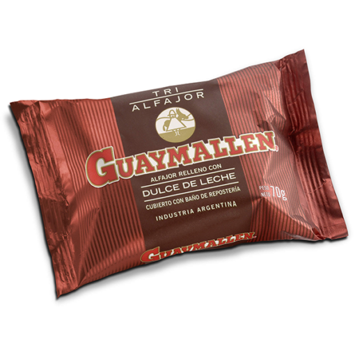 ALFAJOR TRIPLE NEGRO. GUAYMALLEN 70G