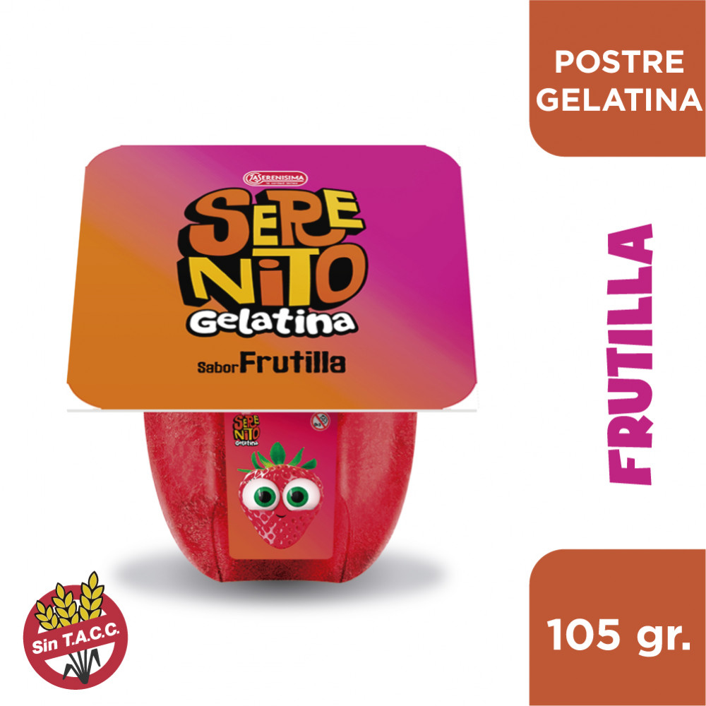 GELATINA SERENITO FRUTILLA 105G