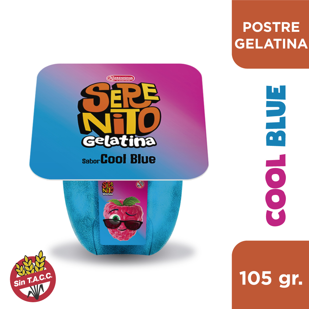 GELATINA SERENITO COOL BLUE 105G S.TACC