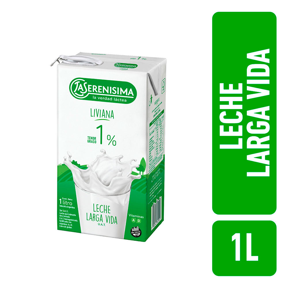 LECHE UAT SERENISIMA 1% 1l