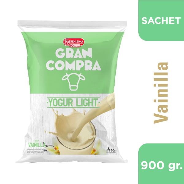 GRAN COMPRA DESCREMADO SACHET VAINILLA 900G