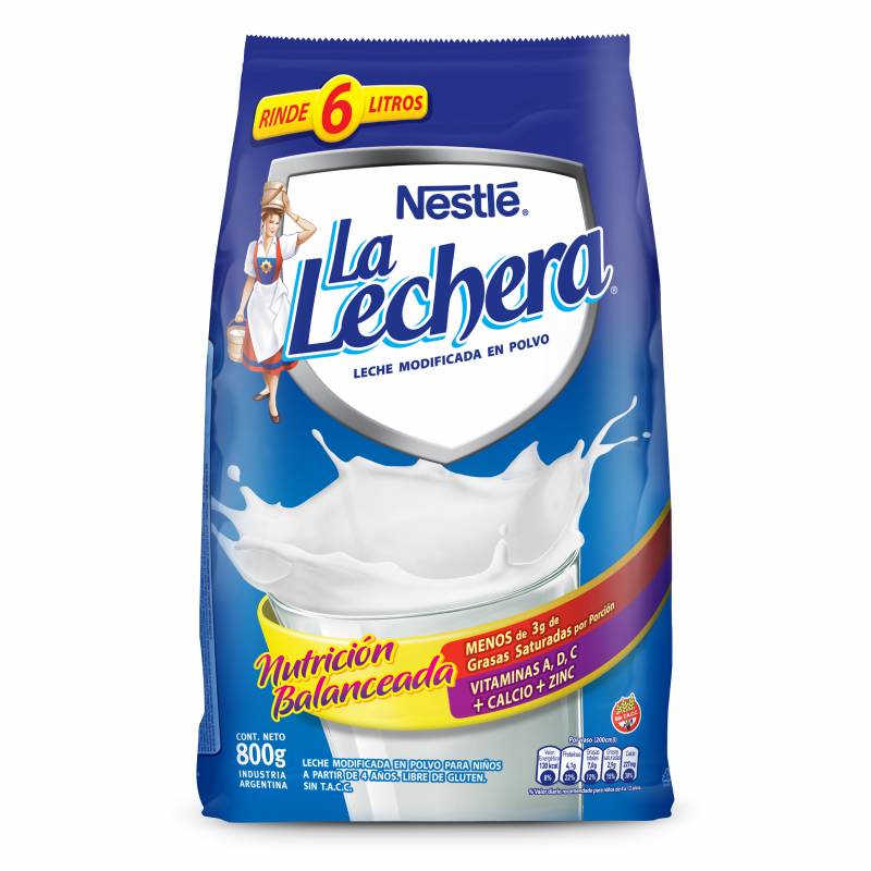 LECHE POLVO LA LECHERA 400G S.TACC