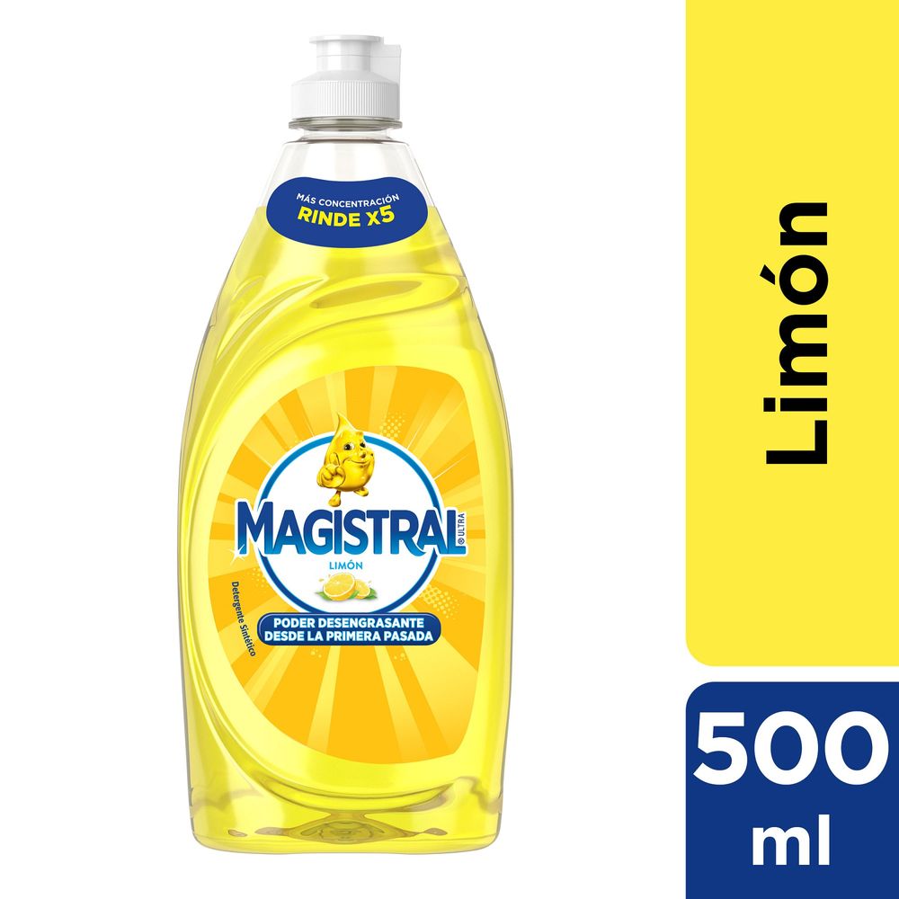 DETERGENTE MAGISTRAL LIMON X 500ML