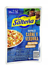 RAVIOLES CARNE Y VERDURA LA SALTEÑA 450G