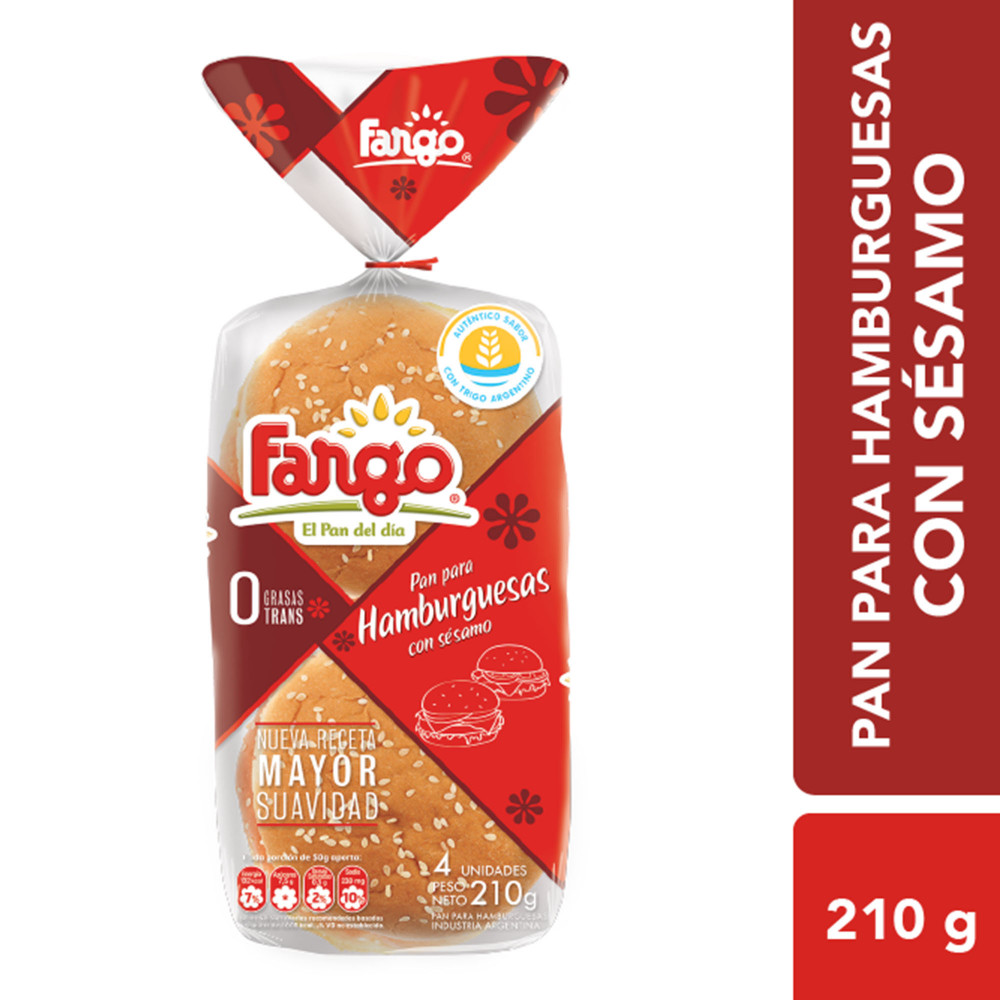 PAN FARGO HAMBURGUESA  210G