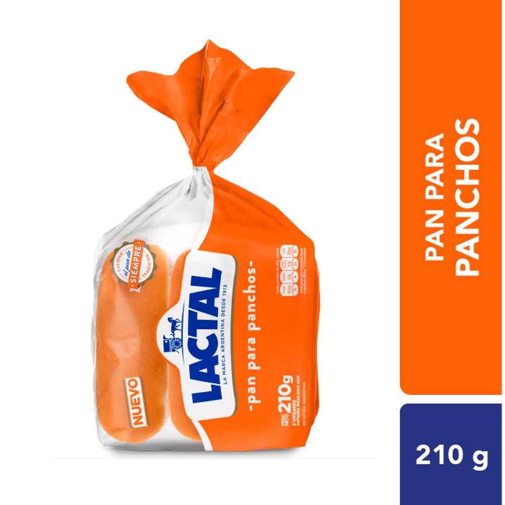 PAN LACTAL PANCHO 210G