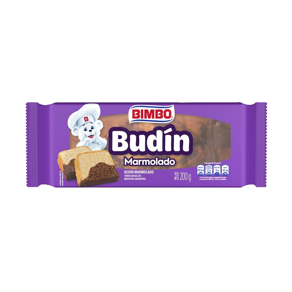 BUDIN BIMBO MARMOLADO 200G